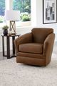 England Furniture Customizable Lyra Leather Swivel Glider-1