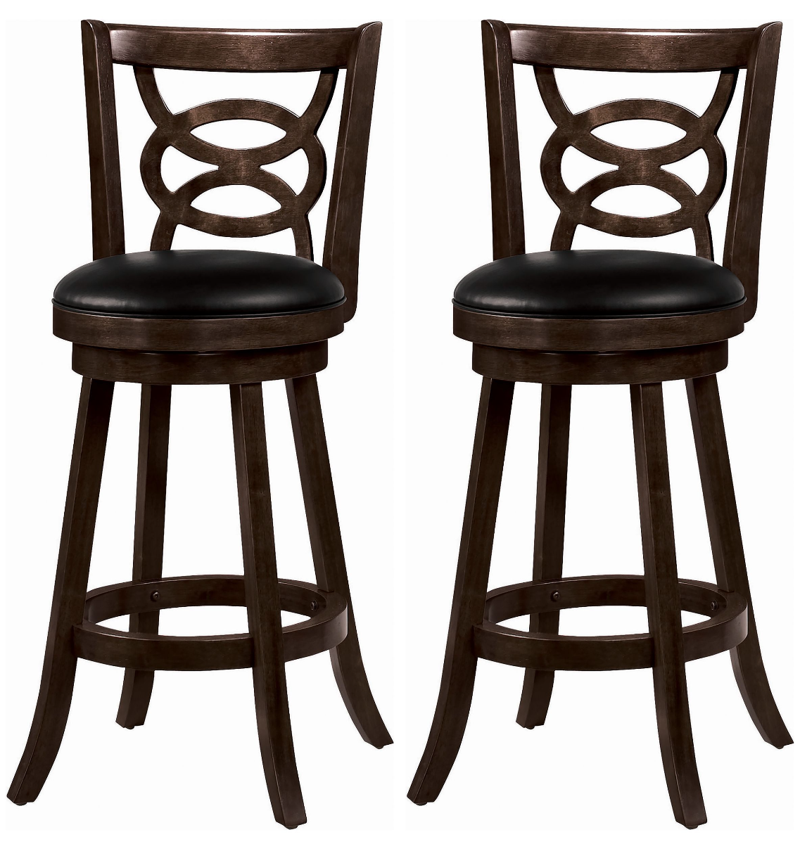 Coaster Calecita 2-Piece Swivel Bar Stools