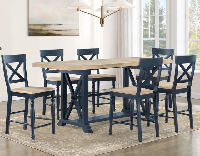 Steve Silver Blue Counter Height Dining Chairs Steve Silver