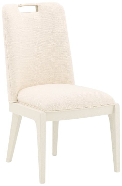 Michael Amini® Portrait Alabaster White Dining Side Chair-0