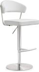 TOV Furniture Cosmo White Steel Bar Stool-0