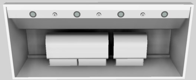 Vent-A-Hood® 54" White Wall Mounted Range Hood-3