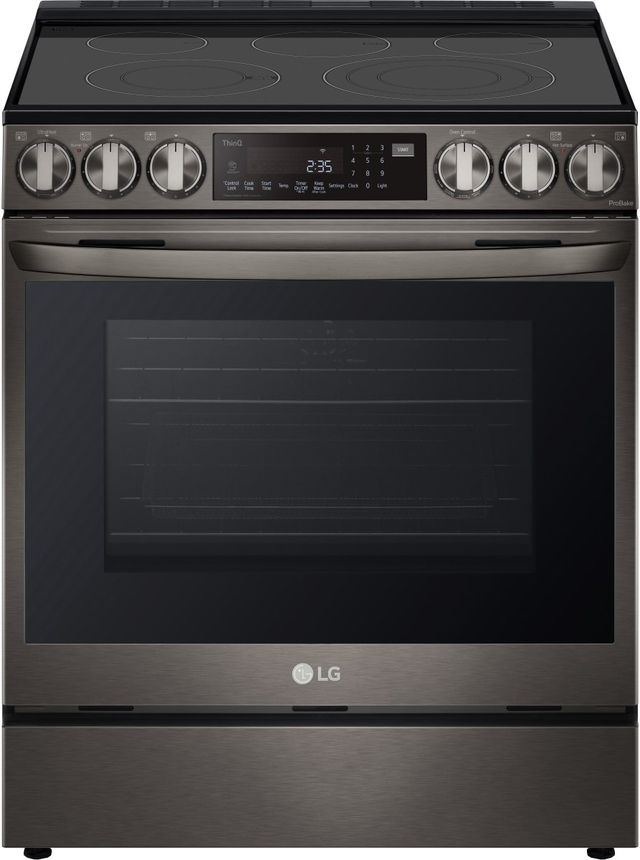 Clearance LG 30"  PrintProof™ Black Stainless Steel Slide-In Electric Range-2