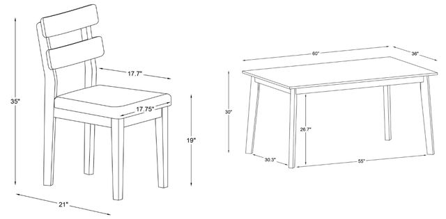Powell® Daly 7-Piece Natural Dining Set-2