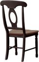 A-America® British Isles Antique Oak/Black Napoleon Dining Side Chair-1