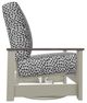 Telescope Casual Leeward Agra Classic/Storm Fabric/Polymer Outdoor Cushion Swivel Hidden Rocker with Boardwalk Rustic Arms-2