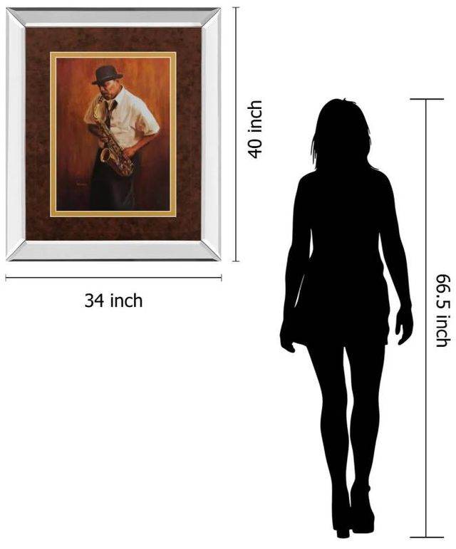 Classy Art Sax Man by Delancy Wall Art-2