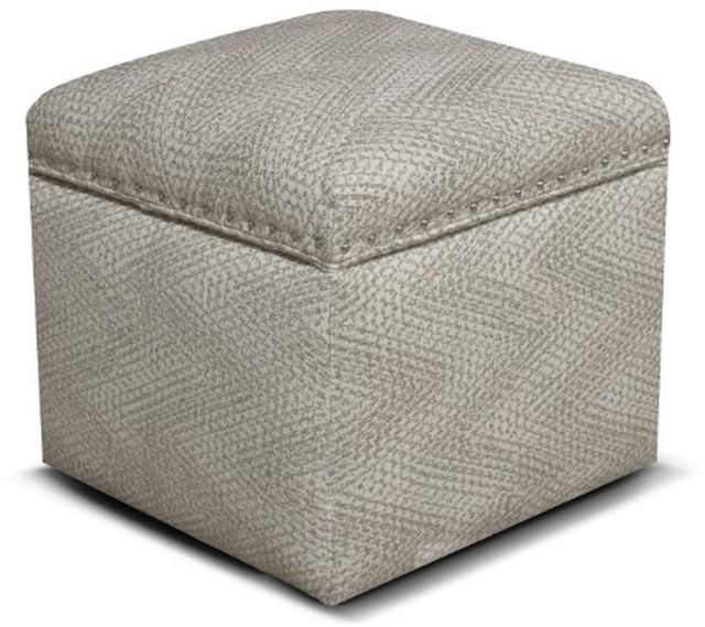 England Furniture Customizable Parson Storage Ottoman with Nailhead Trim-3