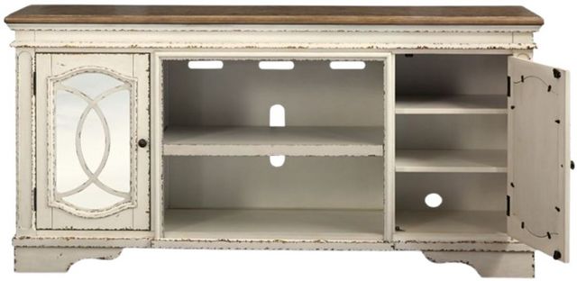 Signature Design by Ashley® Realyn Chipped White TV Stand-1