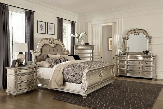 Mazin Furniture Cavalier Silver Mirror-3