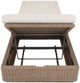 Four Hands Lorelei Alessi Buff Wooden/Woven Outdoor Chaise-5