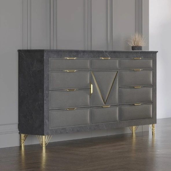 New Classic® Home Furnishings Symmetry Charcoal Dresser-2