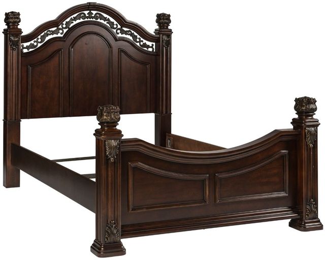 Liberty Furniture Messina Estates Cognac King Poster Bed-0