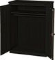 Crate Designs™ Furniture Espresso Lacquer Top Small Closet Armoire-0