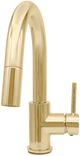 ZLINE Autograph Edition Dante Polished Gold Pull Down Single Handle Kitchen Faucet-1