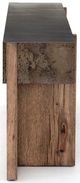 Four Hands Bingham Distressed Iron Console Table with Rustic Oak Base-3