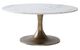 Renwil® Lovisa White Marble Top Coffee Table with Antique Brass Base-0