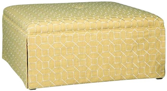 Paula Deen™ by Craftmaster® Customizable Center Button Ottoman-2