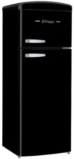 Unique® Appliances Classic Retro 22'' 7.5 Cu. Ft. Midnight Black Top Freezer Refrigerator-2