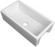 ZLINE Venice 36" White Gloss Farmhouse Single Bowl Fireclay Kitchen Sink-3