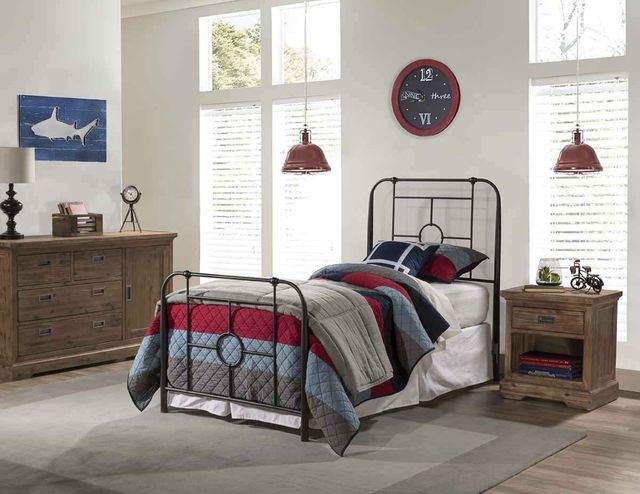 HH2 Home Trenton Black Sparkle Twin Youth Bed-2