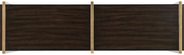 Hooker® Furniture Melange Dark Wood/Matte Gold Classic Credenza-2