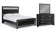 Signature Design by Ashley® Kaydell 3-Piece Black Queen Upholstered Panel Bedroom Set-0