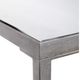 Uttermost® Hayley Glass Top Console Table with Antiqued Silver Frame-5