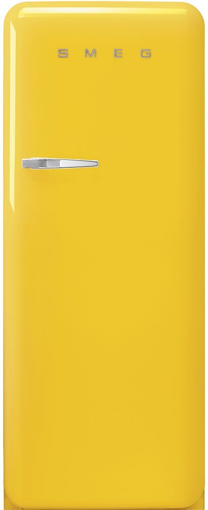 Smeg 50's Retro Style 9.9 Cu. Ft. Yellow Top Freezer Refrigerator