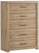 aspenhome® Modern Loft Khaki 5-Drawer Chest-0