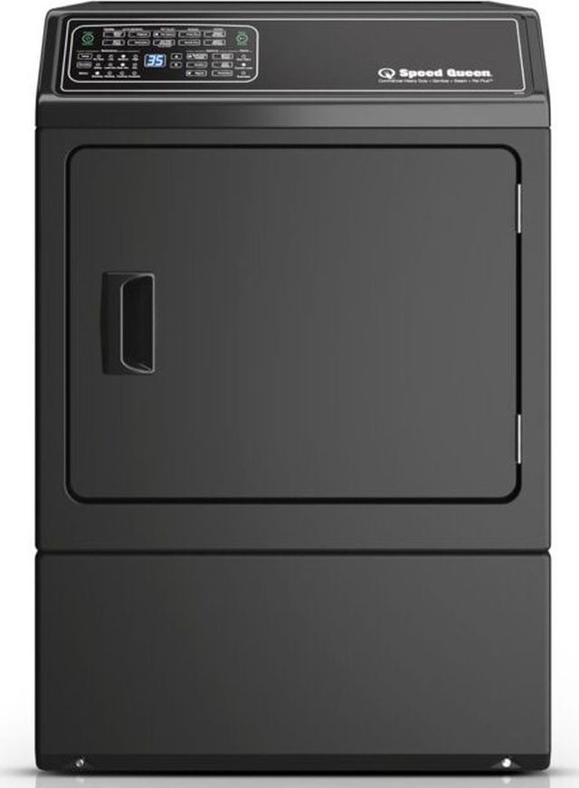 Speed Queen® Matte Black Front Load Washer & Gas Dryer Laundry Pair-2