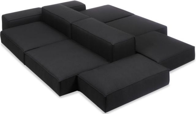 Parker Southern Hendrix Fergus Ebony Sectional Set-0