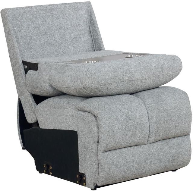 Coaster® 3-Piece Light Gray Reclining Sectional with Chaise-3