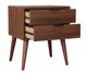 Mazin Furniture Fletcher Walnut Nightstand -2