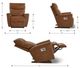 La-Z-Boy® Belmont Mineral Leather Power Rocking Recliner with Headrest-2