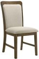 Crown Mark Broadmoor Beige/Brown Dining Side Chair-0