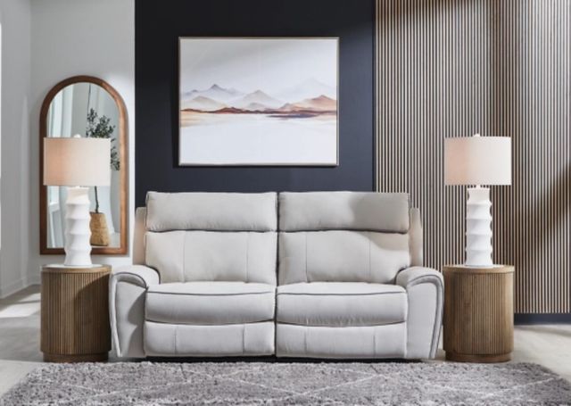 Signature Design by Ashley® Grafton Pike 2-Piece Ash/Pearl Power Reclining Modular Sectional Loveseat-1