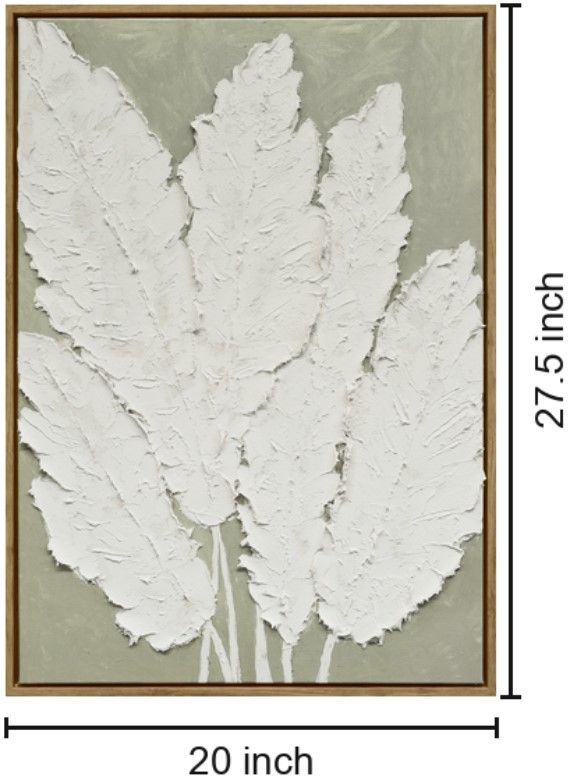 Classy Living Radiant Textured Foliage II Wall Art-2