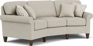 view of the Flexsteel® Westside Silver Driftwood Conversation Sofa