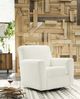 Signature Design by Ashley® Herstow Ivory Swivel Glider Accent Chair-4