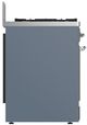 Ilve® Majestic III 30" Blue Gray Pro Style Dual Fuel Liquid Propane Range with 5 Black Brass Burners and Chrome Trim-4
