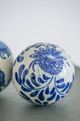A & B Home 6-Piece Blue/White Decorative Sphere Set-2