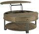 England Furniture Saddletree Brown Round Cocktail Table-1