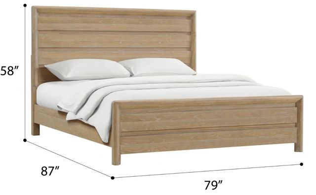 Emerald Home Pacific Grove Sand Dune King Panel Bed-2
