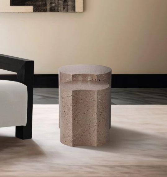 Meridian Furniture Dimple Taupe Nesting Table-4
