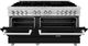 ZLINE 60" Stainless Steel Pro Style Dual Fuel Range with Black Matte Door-2
