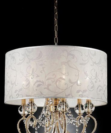 Furniture of America® Deborah Gold Ceiling Lamp-1