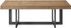 Intercon Eden Rustic Dune Coffee Table with Black Base-1