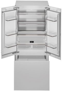 Bertazzoni 36 in. 19.6 Cu. Ft. Panel Ready Built In Counter Depth French Door Refrigerator