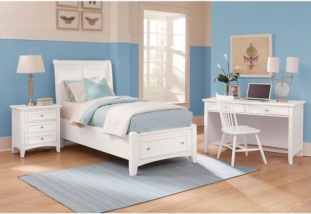 Vaughan-Bassett Bonanza White Twin Sleigh Headboard-2